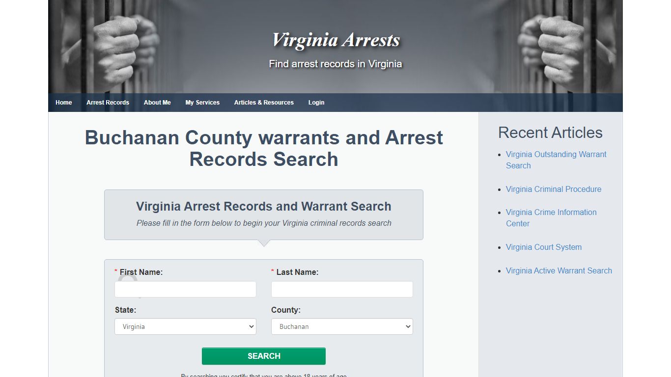 Buchanan County warrants and Arrest Records Search